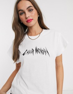 Футболка с логотипом Cheap Monday-Белый