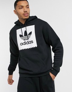 Худи черного цвета adidas-Черный