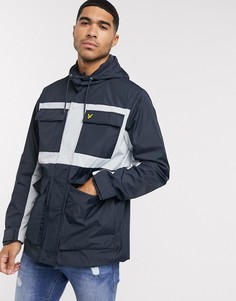 Куртка в стиле колор блок Lyle & Scott-Темно-синий