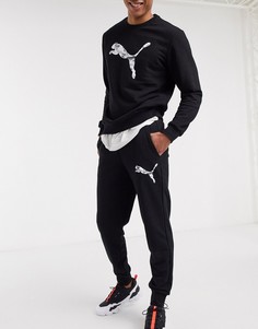 Черные джоггеры с логотипом Puma-Черный