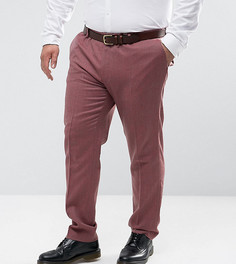 Розовые облегающие строгие брюки из 100% мериносовой шерсти ASOS DESIGN PLUS-Розовый