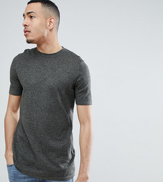 Трикотажная футболка цвета хаки ASOS DESIGN Tall-Зеленый