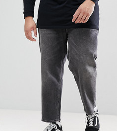 Выбеленные черные джинсы ASOS PLUS-Черный