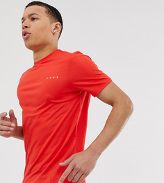 Футболка со светоотражающим принтом на спине ASOS 4505 Tall-Красный