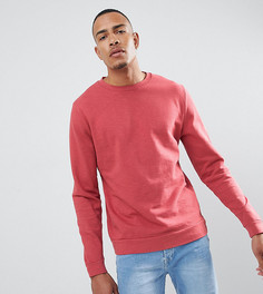Красный меланжевый свитшот ASOS DESIGN Tall