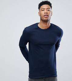 Темно-синий свитшот ASOS DESIGN Tall organic