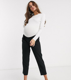 Укороченные брюки ASOS DESIGN Maternity-Черный