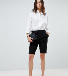 Шорты из трикотажного крепа ASOS DESIGN Tall-Черный