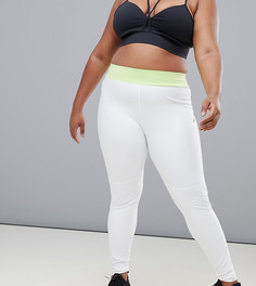 Спортивные леггинсы ASOS 4505 Curve-Белый