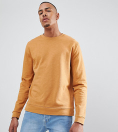 Желтый меланжевый свитшот ASOS DESIGN Tall