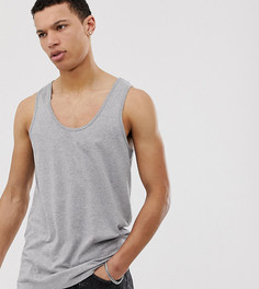 Серая меланжевая майка ASOS DESIGN Tall-Серый