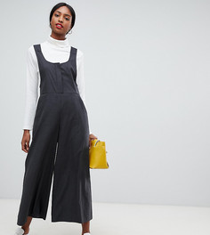 Комбинезон с овальным вырезом ASOS DESIGN Tall-Серый