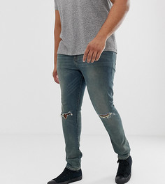 Синие супероблегающие джинсы из денима плотностью 12,5 унции ASOS DESIGN Plus-Синий