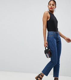 Расклешенные выбеленные джинсы Missguided Tall-Синий