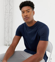 Темно-синяя органическая футболка с круглым вырезом ASOS DESIGN Tall-Темно-синий