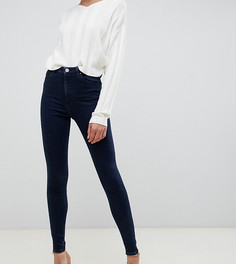 Джинсы скинни с завышенной талией ASOS DESIGN Tall Ridley-Синий