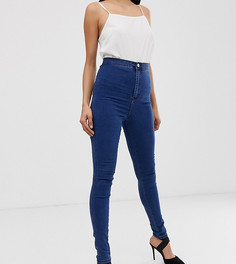 Джеггинсы с завышенной талией ASOS DESIGN Tall Rivington-Синий