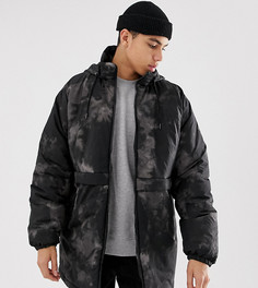 Куртка с камуфляжным принтом ASOS DESIGN Tall-Черный