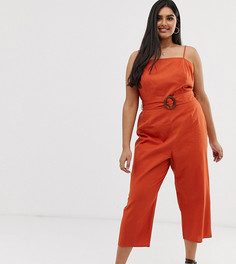 Комбинезон с поясом ASOS DESIGN Curve-Оранжевый