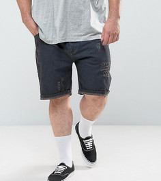 Черные облегающие джинсовые шорты ASOS DESIGN Plus-Черный