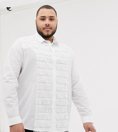 Белая приталенная рубашка с бахромой ASOS EDITION Plus-Белый