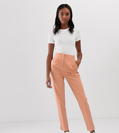 Брюки-сигареты с завышенной талией ASOS DESIGN Tall mix & match-Бежевый