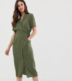 Платье миди ASOS DESIGN Tall-Зеленый