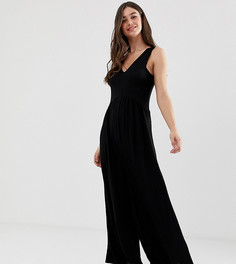 Комбинезон со сборками ASOS DESIGN Tall Curve-Черный