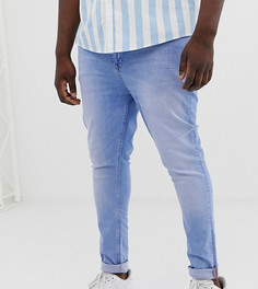 Светлые супероблегающие джинсы ASOS DESIGN Plus-Синий