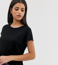 Черная строгая футболка-кимоно ASOS DESIGN Tall-Черный