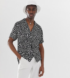 Рубашка классического кроя с отложным воротником ASOS DESIGN Tall-Черный