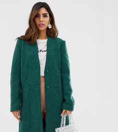 Шерстяное пальто из ткани букле Vila-Зеленый