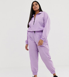 Спортивные брюки ASOS DESIGN Curve-Фиолетовый