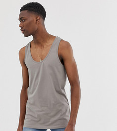 Бежевая майка из органического хлопка ASOS DESIGN Tall-Бежевый