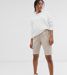 Шорты в строгом стиле ASOS DESIGN Maternity-Светло-бежевый
