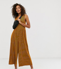 Оранжевый свободный комбинезон в полоску ASOS DESIGN Tall-Мульти