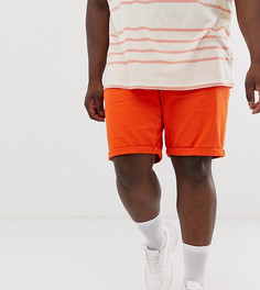 Оранжевые джинсовые шорты узкого кроя ASOS DESIGN Plus-Оранжевый