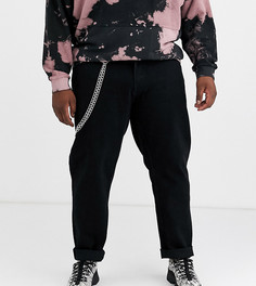 Черные джинсы с цепочкой ASOS DESIGN Plus original-Черный