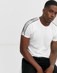 Футболка со змеиным принтом на ленте Brave Soul-Белый