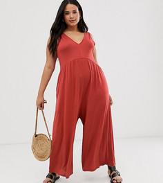 Свободный комбинезон ASOS DESIGN Curve-Красный