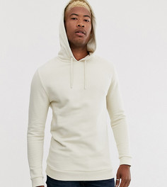 Бежевый длинный худи ASOS DESIGN Tall