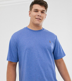 Синяя футболка с логотипом Polo Ralph Lauren Big & Tall-Синий