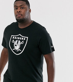 Черная футболка New Era Plus - NFL Oakland Raiders-Черный