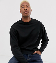 Черный oversize-свитшот ASOS DESIGN Tall