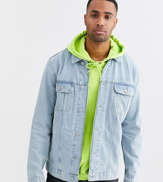 Светлая джинсовая куртка в стиле oversize ASOS DESIGN Tall-Синий