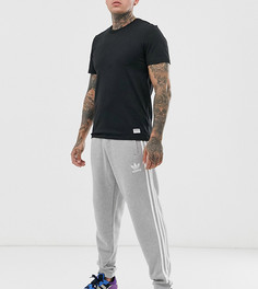 Серые джоггеры с 3 полосами adidas-Серый