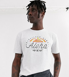 Белая рубашка с принтом Quiksilver-Белый