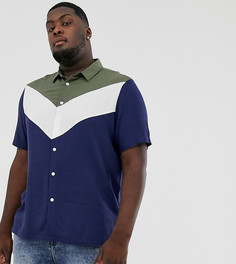 Вискозная рубашка классического кроя ASOS DESIGN Plus-Мульти