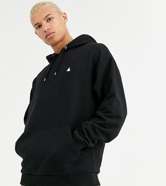 Oversize-худи черного цвета с треугольником ASOS DESIGN Tall-Черный