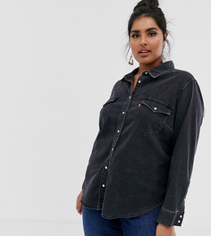 Рубашка в стиле вестерн с бахромой Levis Plus-Черный